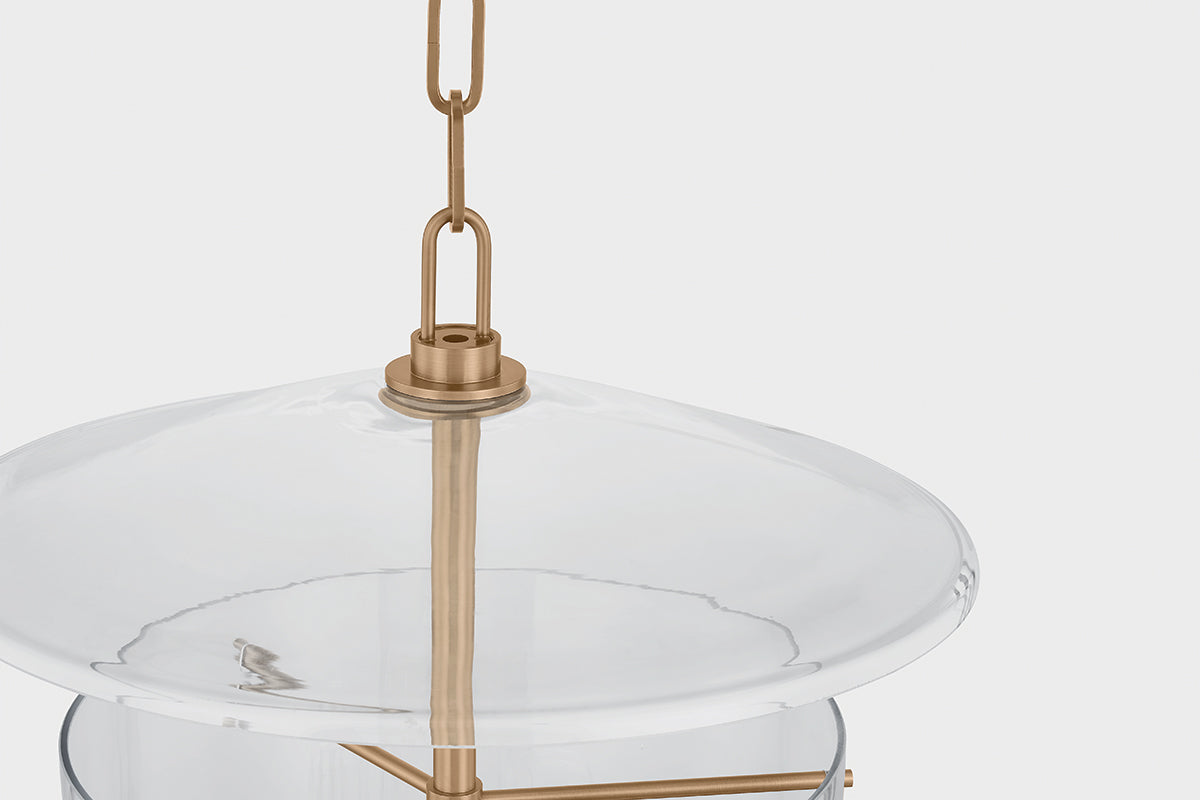 Troy Tully Outdoor Lantern Patina Brass Detail 2