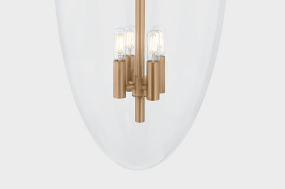 Troy Tully Outdoor Lantern Patina Brass Detail 4