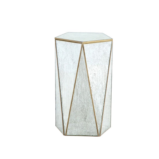 Gabby Tindell Drinking Table Mercury Glass, Polished Brass