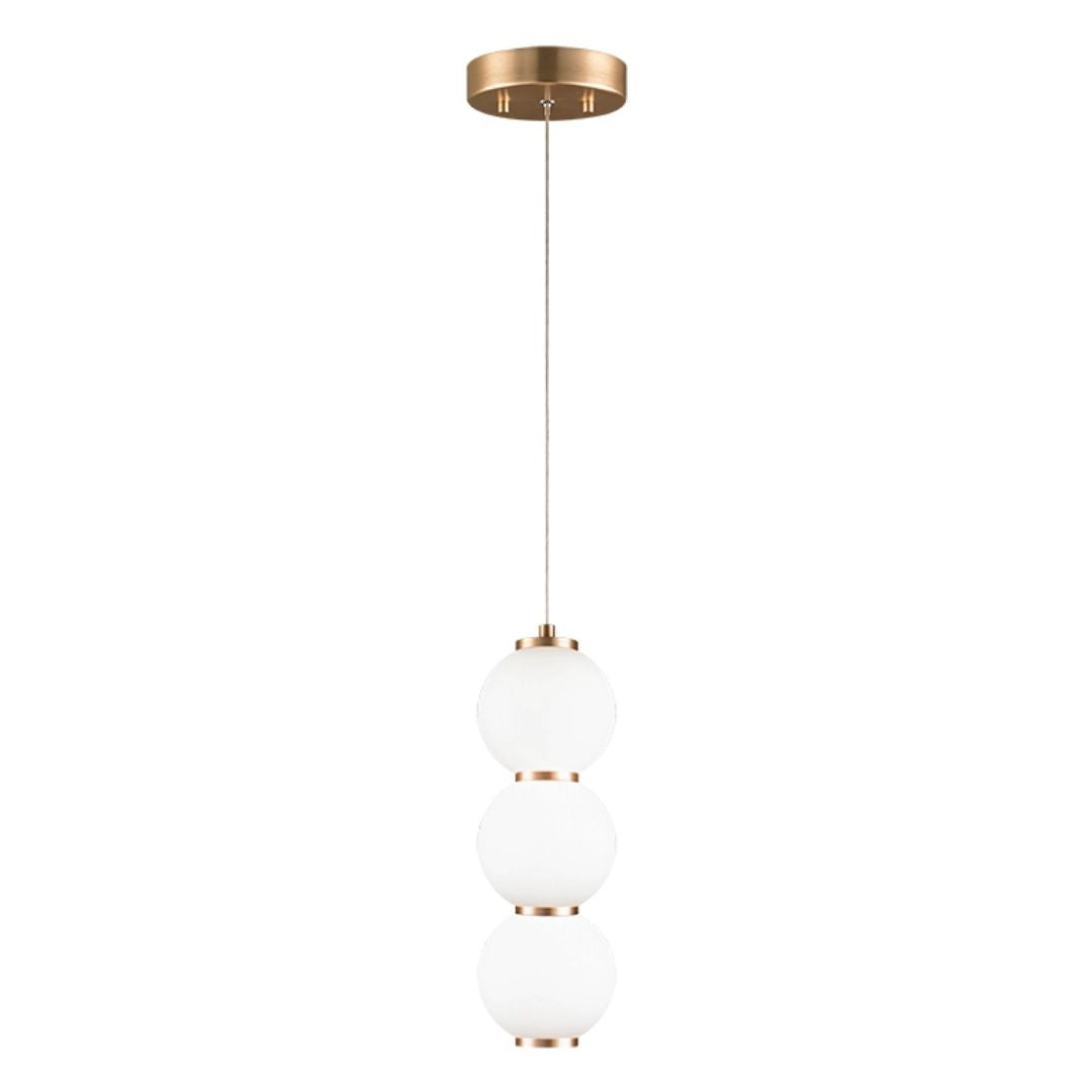 Matteo Lighting Dango Pendant, 1-Light LED, Oxidized Rose, 4.5"W (C82402OR 305XQWU)