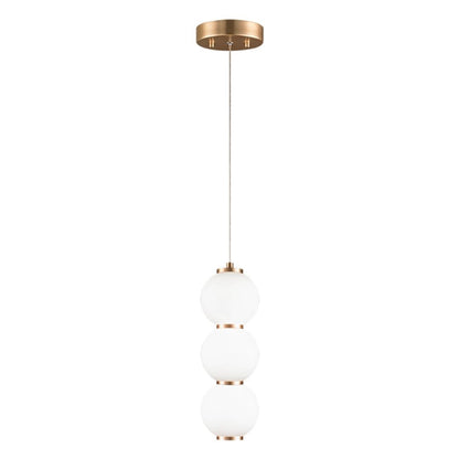 Matteo Lighting Dango Pendant, 1-Light LED, Oxidized Rose, 4.5"W (C82402OR 305XQWU)