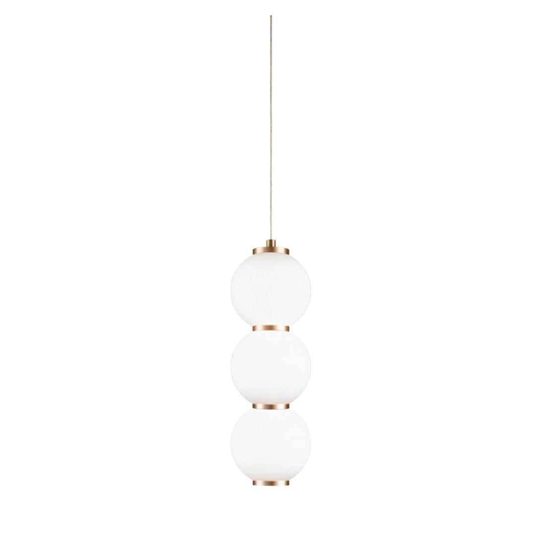 Matteo Lighting Dango Pendant, 1-Light LED, Oxidized Rose, 4.5"W (C82402OR 305XQWU)