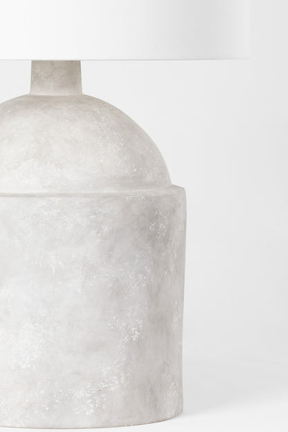Troy Torrance Table Lamp Ceramic Weathered Grey Detail 2