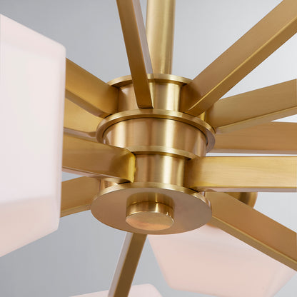 Hudson Valley Tring Chandelier Aged Brass detail view 1