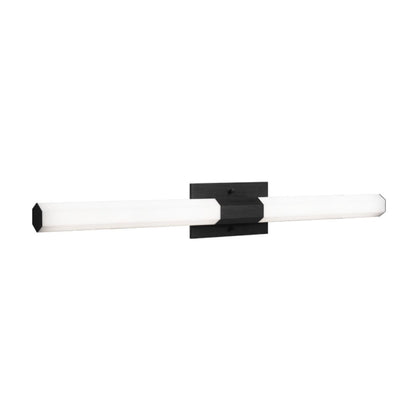 Matteo Lighting Rowan 34-in LED Vanity Light Black, Oxidized Black