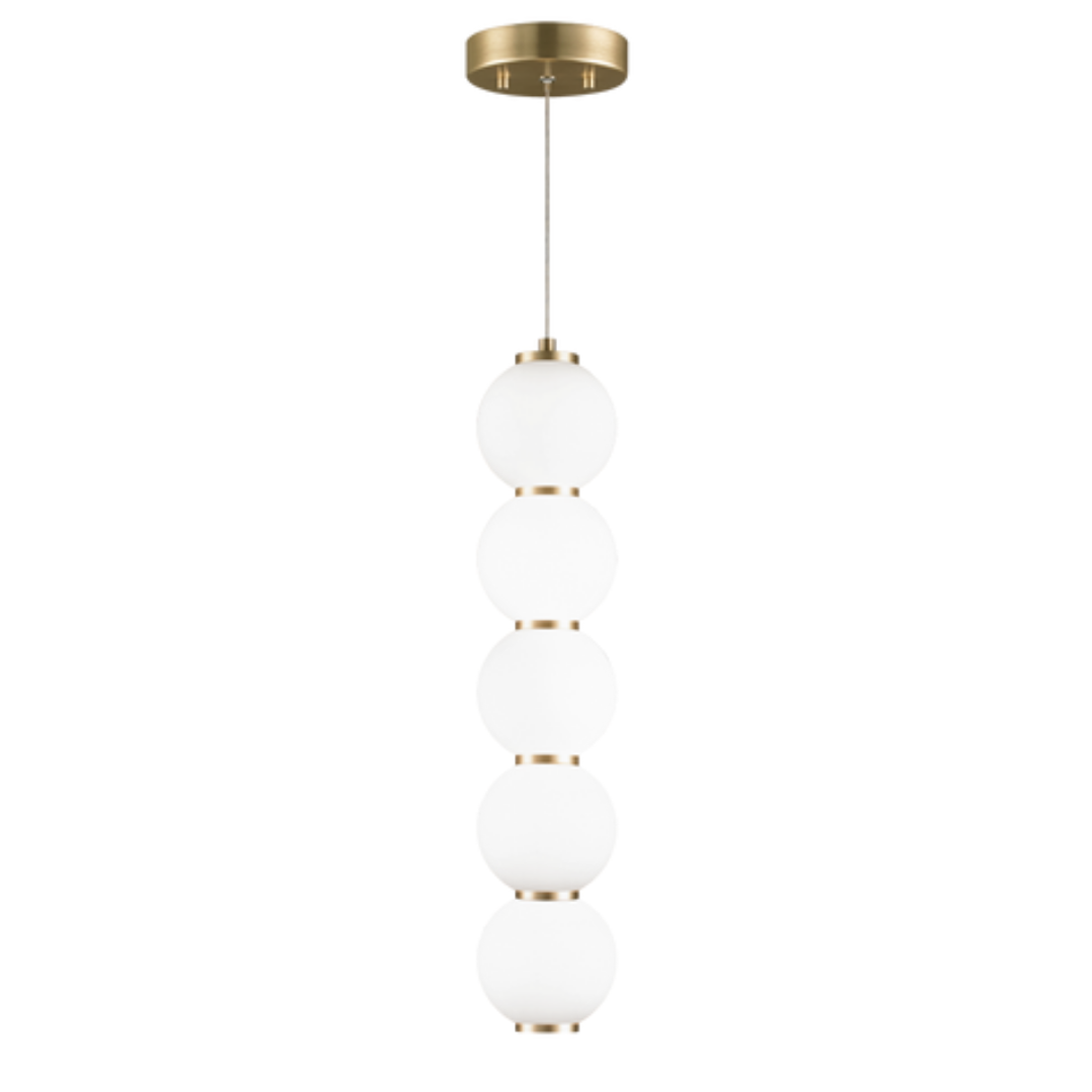 Matteo Lighting Dango 21-in LED Globe Pendant Oxidized Black