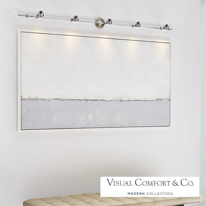 Visual Comfort Modern John Head Wall MonoRail Satin Nickel