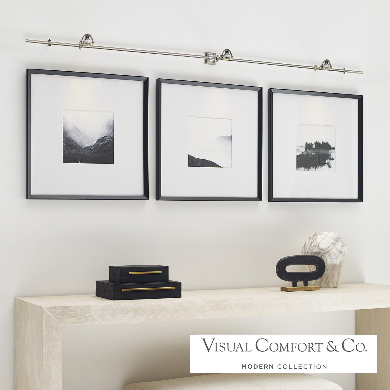 Visual Comfort Modern John Head Wall MonoRail Antique Bronze