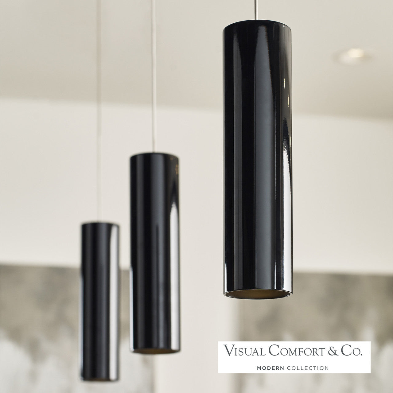 Visual Comfort Modern Piper Pendant Nickel