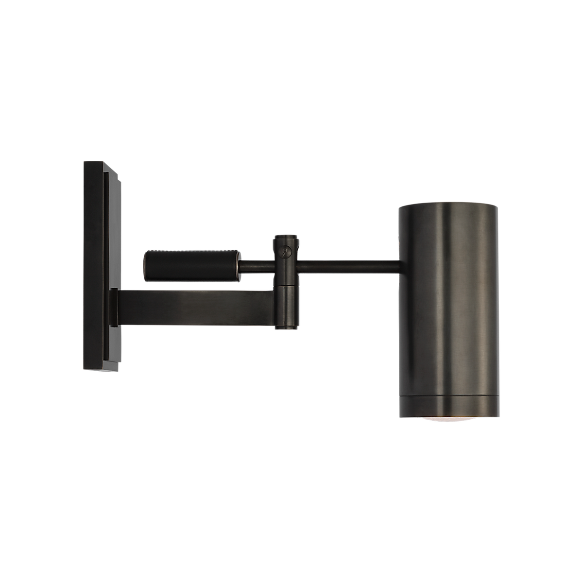 Ralph Lauren Grant 8" Articulating Wall Light Bronze and Chocolate Leather