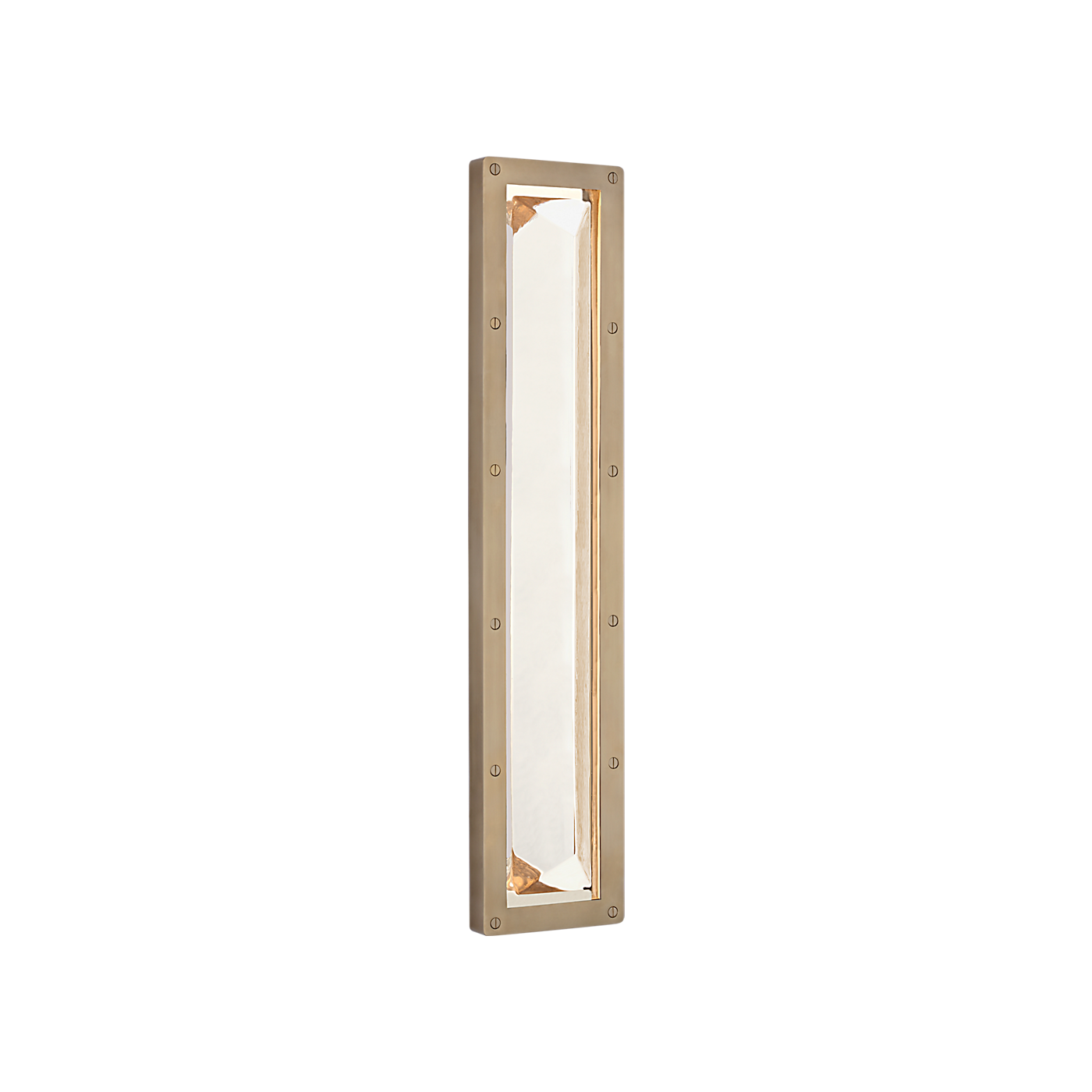 Ralph Lauren Rolland 27" Sconce Natural Brass and Crystal