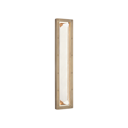 Ralph Lauren Rolland 27" Sconce Natural Brass and Crystal