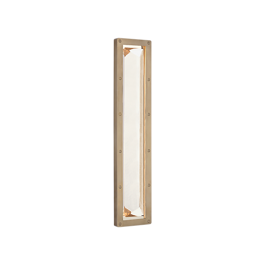 Ralph Lauren Rolland 27" Sconce Natural Brass and Crystal