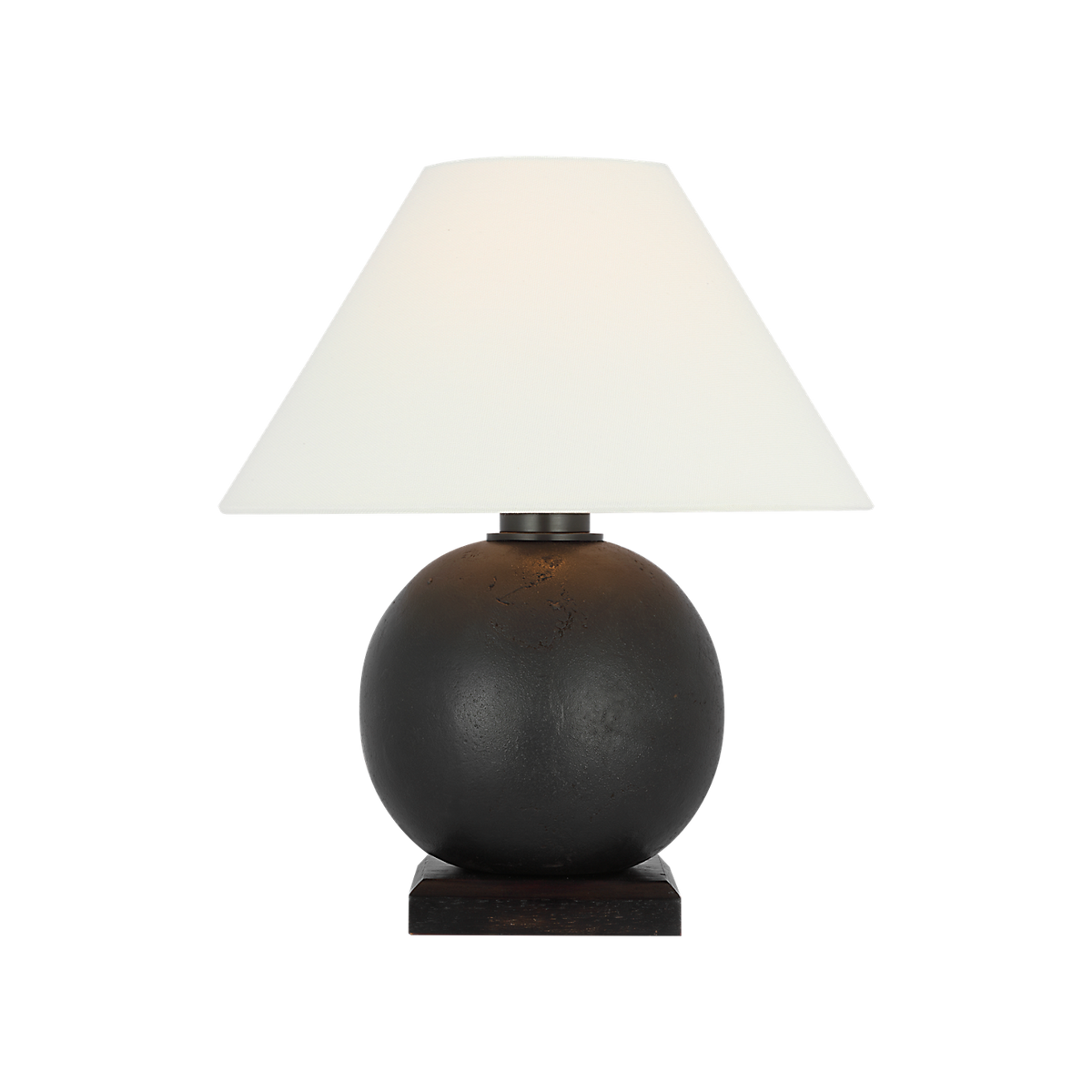 Ralph Lauren Hardwick 12" Accent Lamp Museum Bronze and Black Ebony