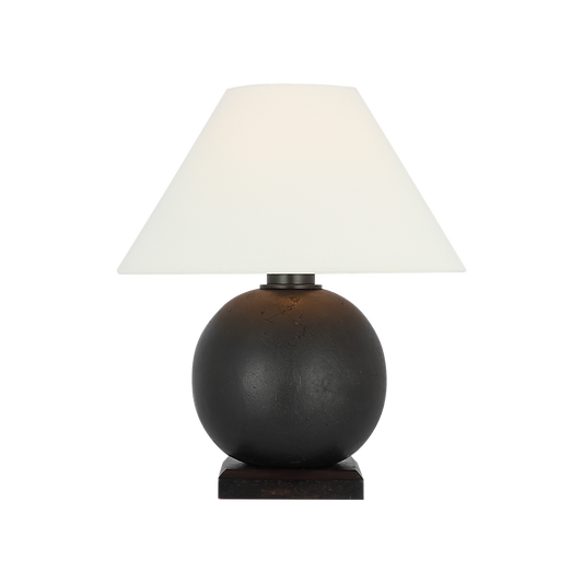 Ralph Lauren Hardwick 12" Accent Lamp Museum Bronze and Black Ebony