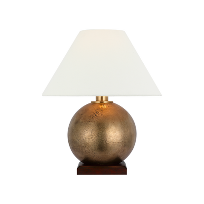 Ralph Lauren Hardwick 20" Table Lamp Museum Brass and Natural Rift Oak