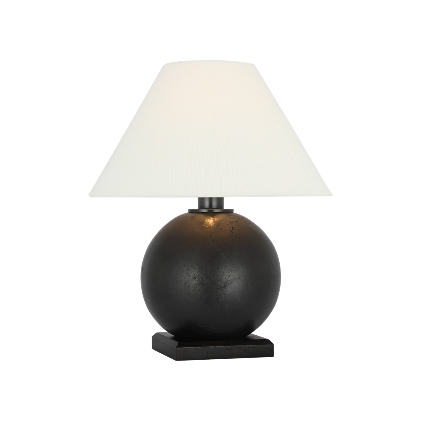 Ralph Lauren Hardwick 20" Table Lamp Museum Bronze and Black Ebony