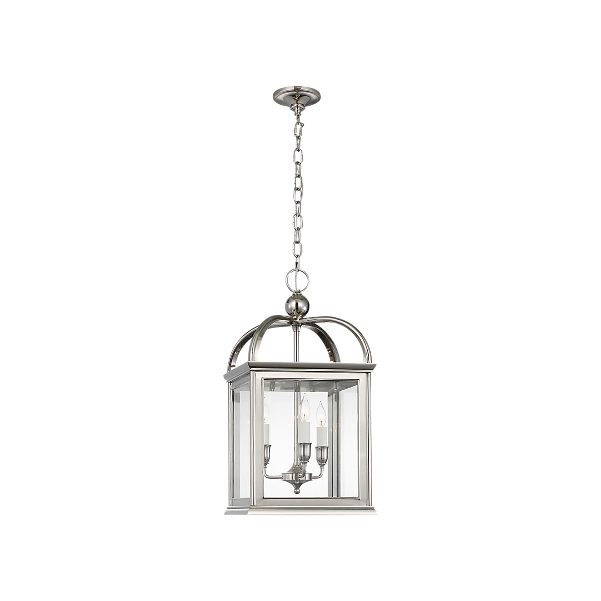 Ralph Lauren Rhoades 16" Lantern Polished Nickel