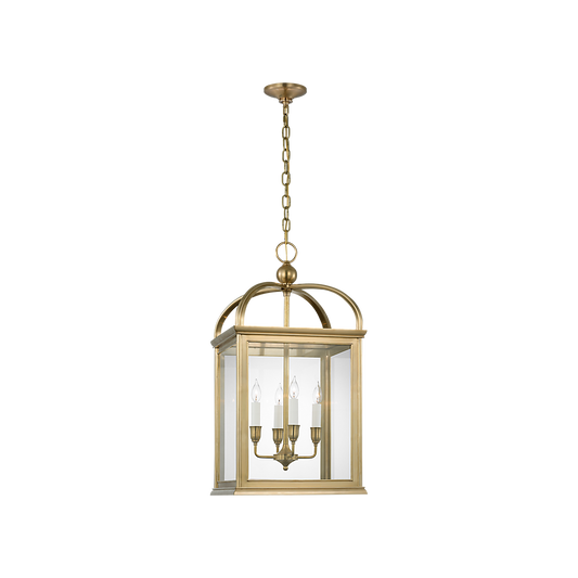 Ralph Lauren Rhoades 19" Lantern Natural Brass