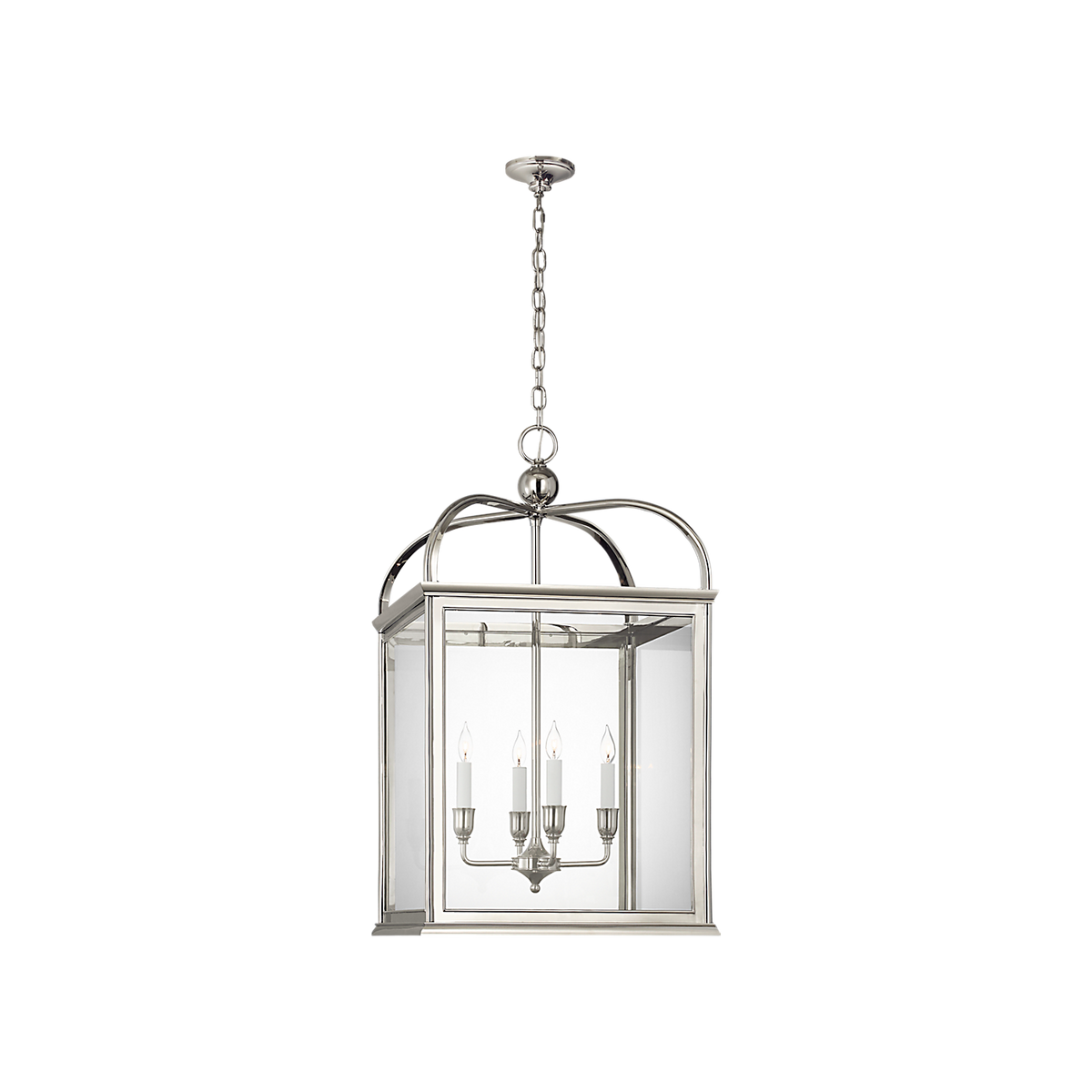 Ralph Lauren Rhoades 25" Lantern Polished Nickel