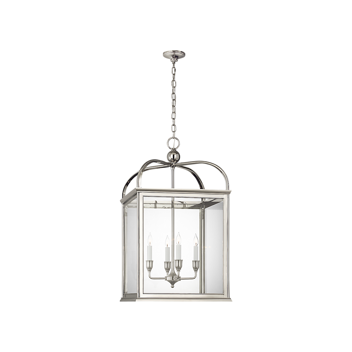 Ralph Lauren Rhoades 25" Lantern Polished Nickel