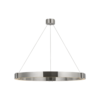 Ralph Lauren Hughes 40" Ring Chandelier Polished Nickel