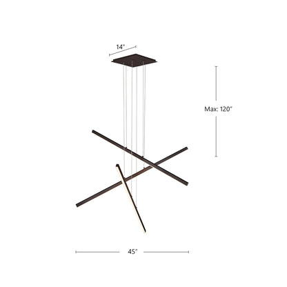 Vega 3-Head LED Multi Pendant