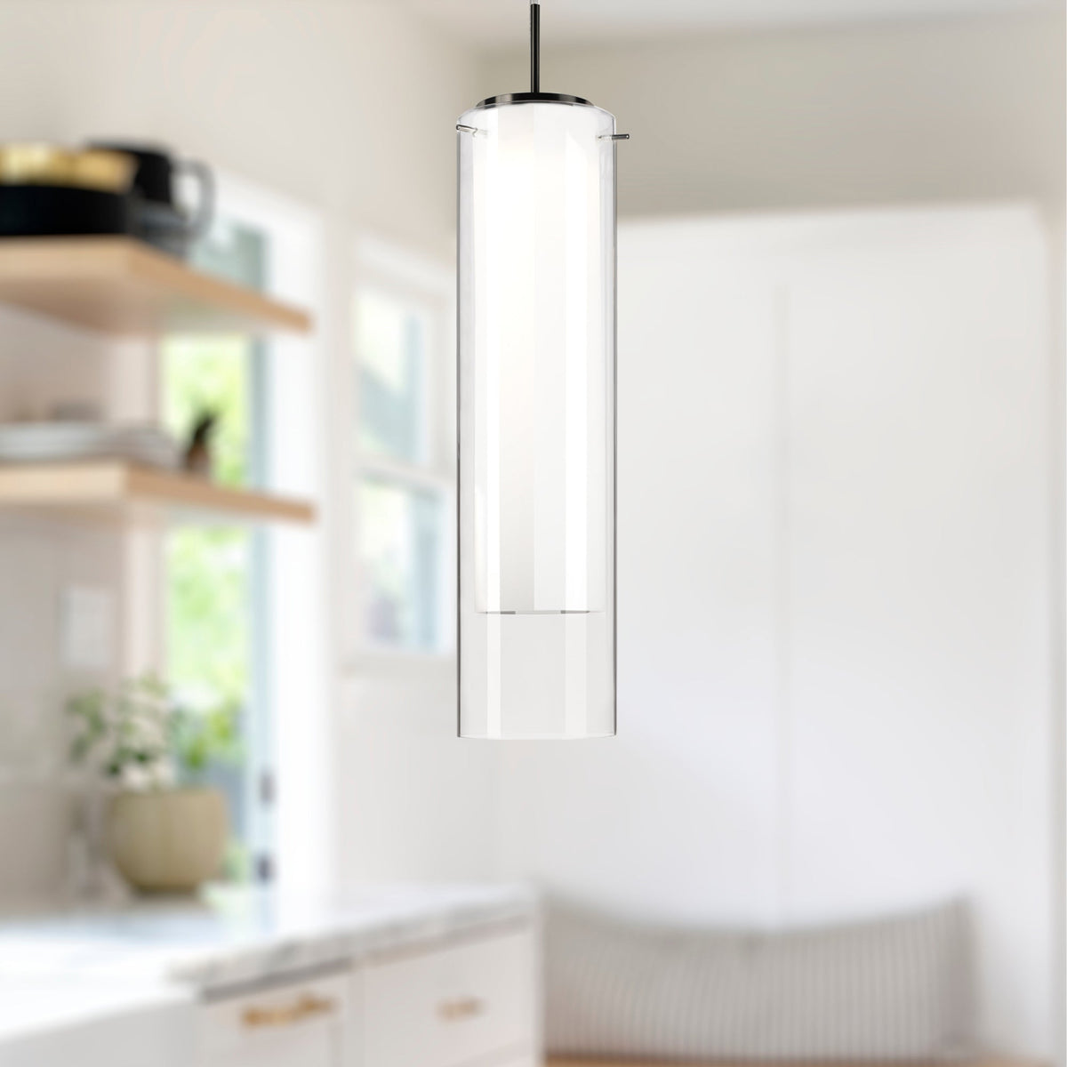 Verona 19" Brushed Nickel LED Pendant