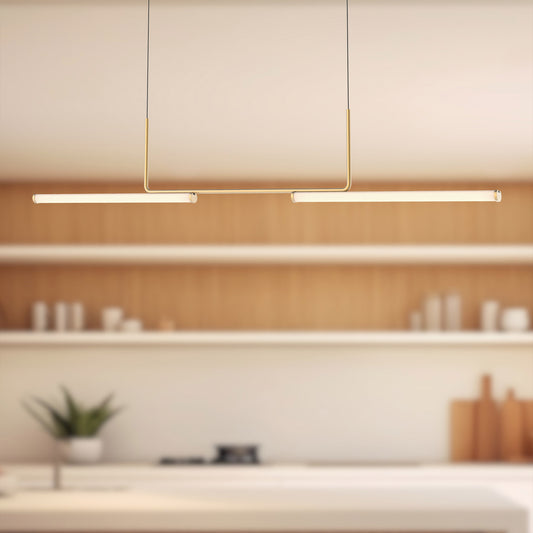 Vesper 73" LED Linear Pendant - Brushed Gold
