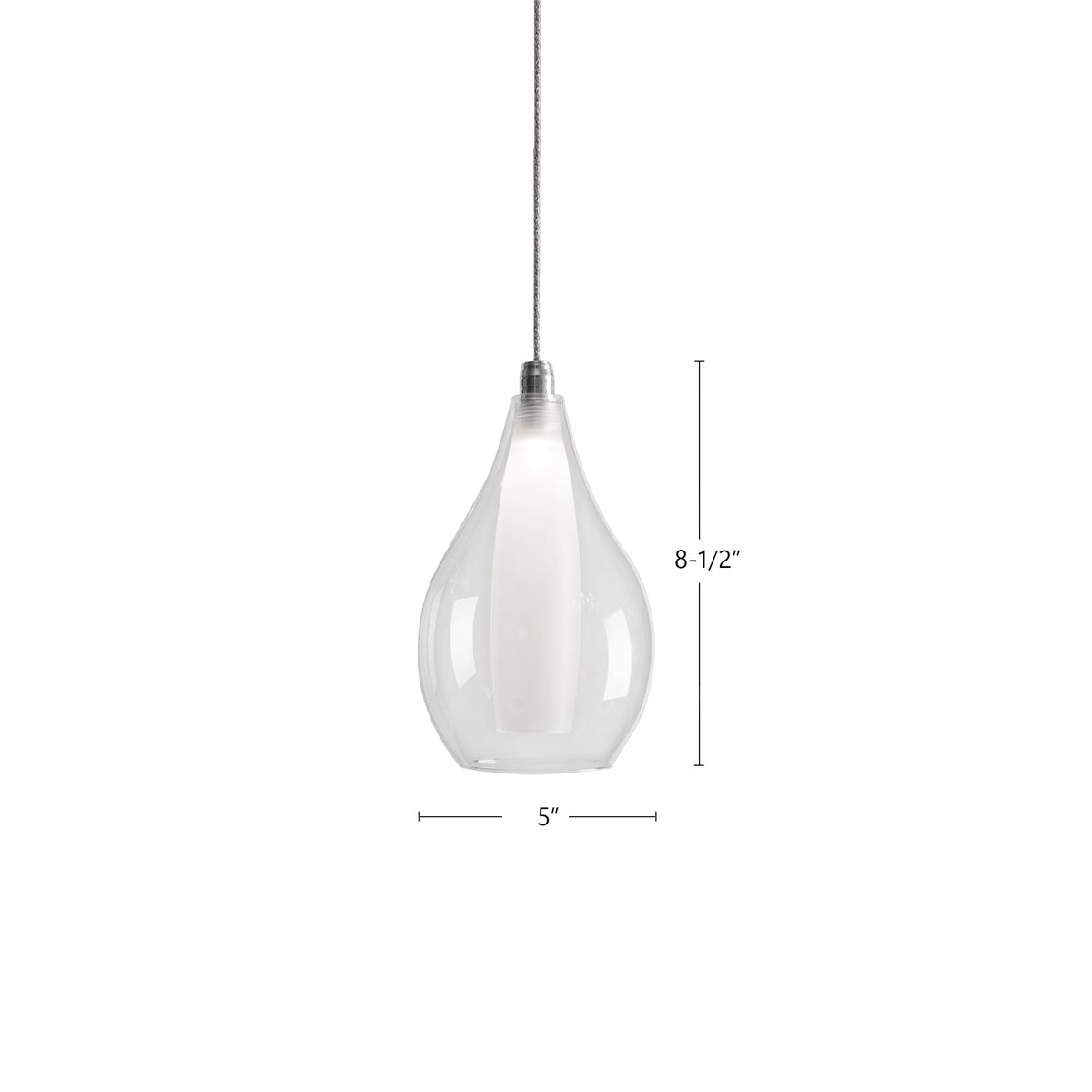 Victoria 5" Chrome LED Pendant