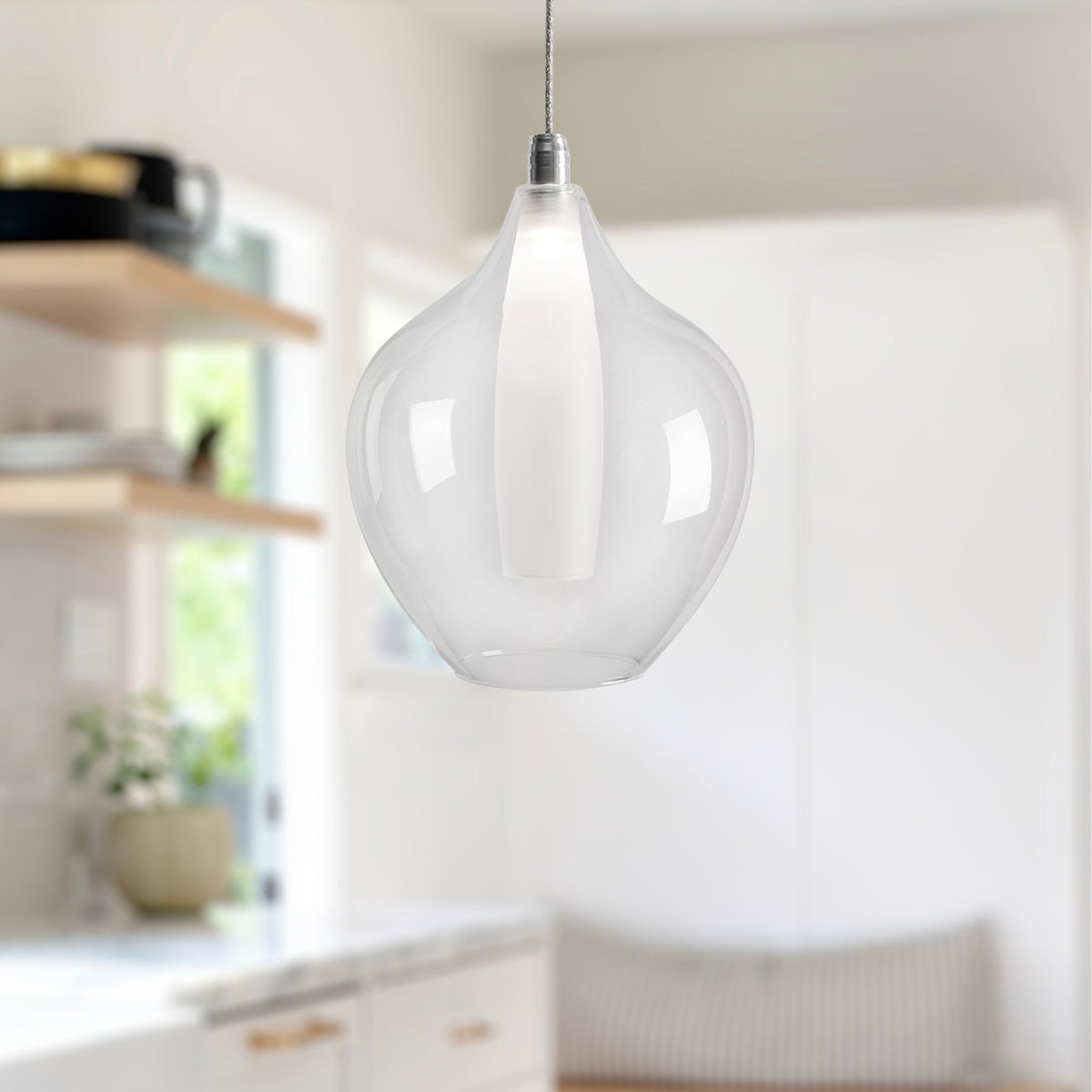 Victoria 7" Chrome LED Pendant