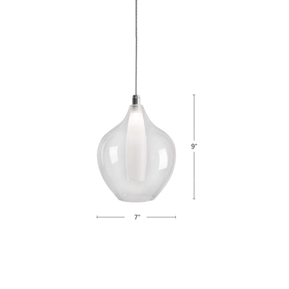 Victoria 7" Chrome LED Pendant