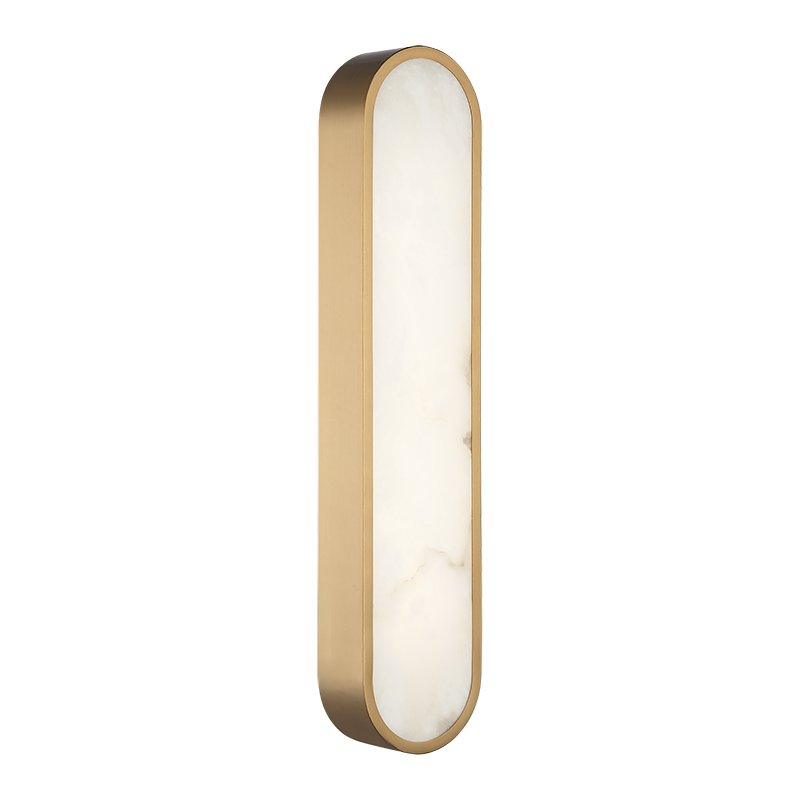 Matteo Lighting Marblestone 22" LED Wall Sconce in Aged Gold Brass (W05922AG)
