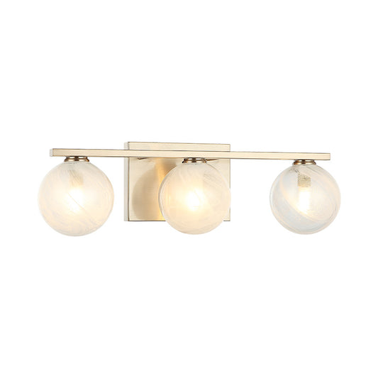 Matteo Lighting Nimbus 17" 3-Light Bath Vanity Light in Champagne Gold (W30703CG)