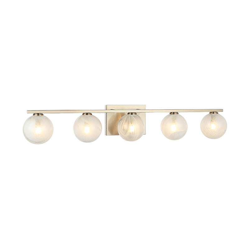 Matteo Lighting Nimbus 30" 5-Light Bath Vanity Light in Champagne Gold (W30705CG)