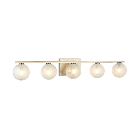 Matteo Lighting Nimbus 30" 5-Light Bath Vanity Light in Champagne Gold (W30705CG)