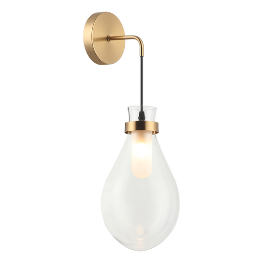 Matteo Lighting Seranna 20" Wall Sconce in Aged Gold Brass (W31901AG)