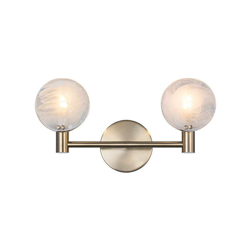 Matteo Lighting Cloudburst 16" 2-Light Bath Vanity Light in Champagne Gold (W33802CG)