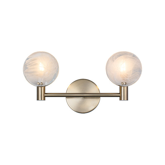 Matteo Lighting Cloudburst 16" 2-Light Bath Vanity Light in Champagne Gold (W33802CG)