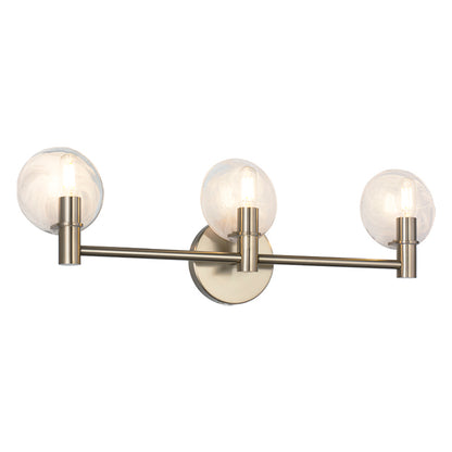 Matteo Lighting Cloudburst 24" 3-Light Bath Vanity Light in Champagne Gold (W33803CG) – alternate view