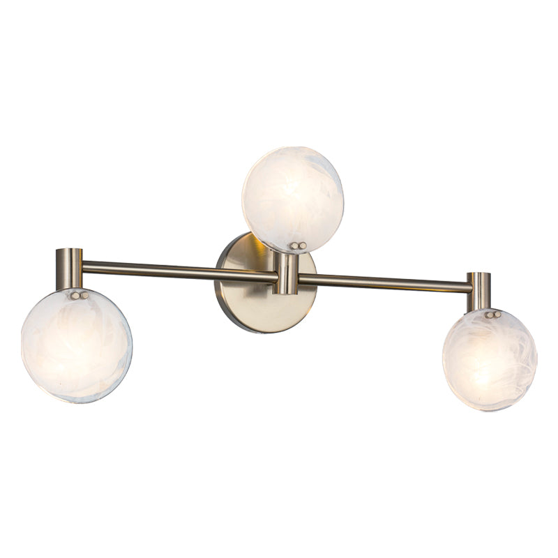 Matteo Lighting Cloudburst 24" 3-Light Bath Vanity Light in Champagne Gold (W33803CG) – alternate view