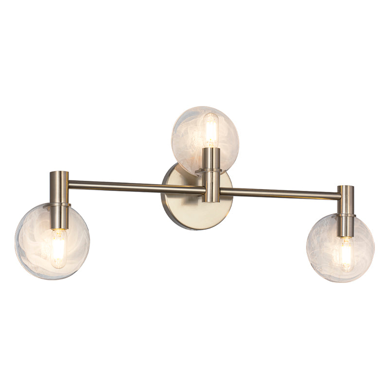 Matteo Lighting Cloudburst 24" 3-Light Bath Vanity Light in Champagne Gold (W33803CG) – alternate view