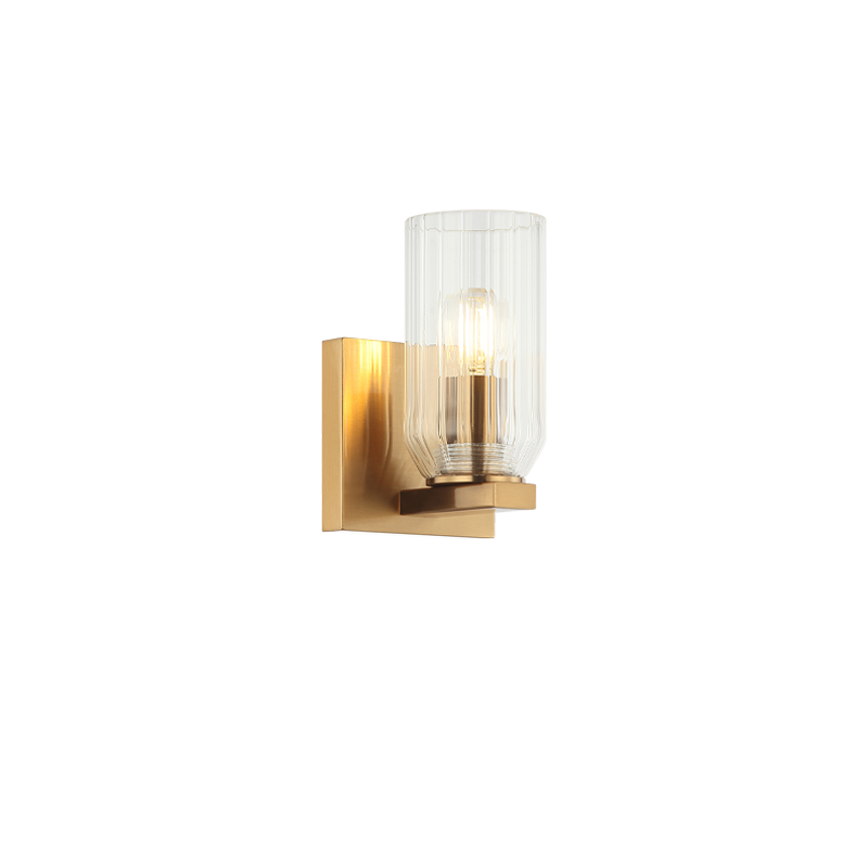 Matteo Lighting Westlock 7" Wall Sconce in Aged Gold Brass (W34001AG)