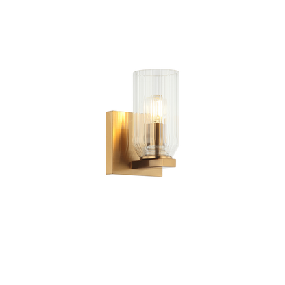 Matteo Lighting Westlock 7" Wall Sconce in Aged Gold Brass (W34001AG)