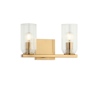 Matteo Lighting Westlock 12" 2-Light Bath Vanity Light in Aged Gold Brass (W34002AG)