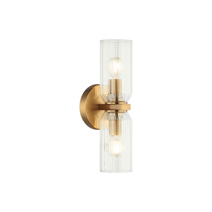 Matteo Lighting Westlock 13" 2-Light Bath Vanity Light in Aged Gold Brass (W34012AG)