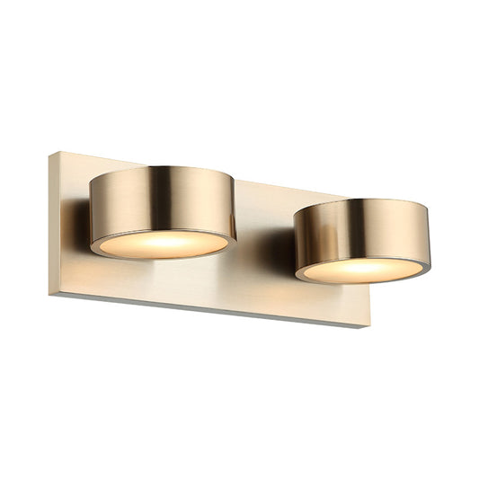 Matteo Lighting Weatherton 13" 2-Light Bath Vanity Light in Champagne Gold (W34602CG)