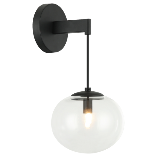 Matteo Lighting Bulbus 13" Wall Sconce in Matte Black (W38101MB) – alternate view