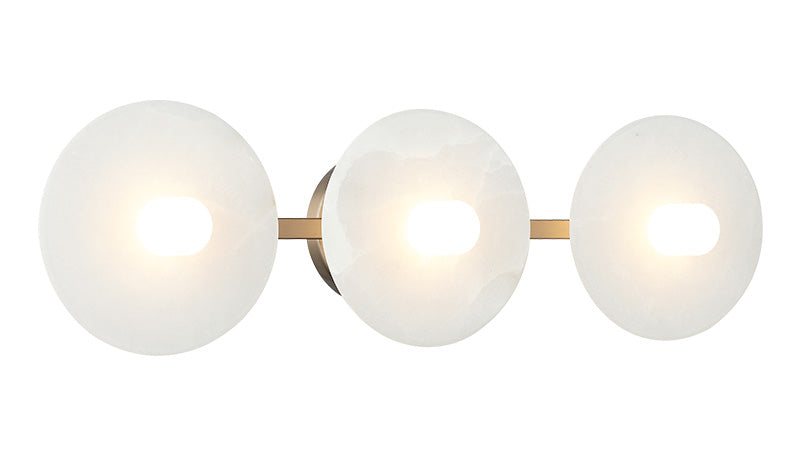 Matteo Lighting Monument 24" 3-Light Bath Vanity Light in Champagne Gold (W42603CG)