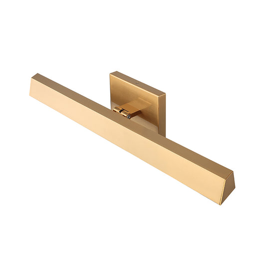 Matteo Lighting Isosceles 1-Light Vanity Light in Aged Gold Brass, 18"W (W64918AG)